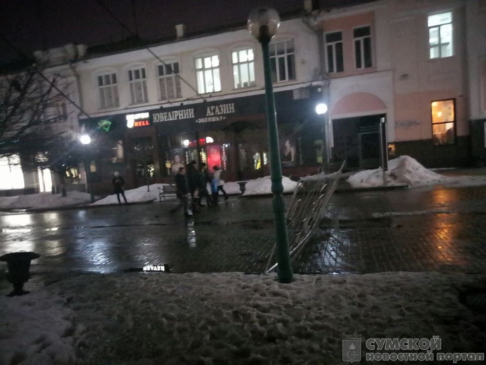 растяжка-упала