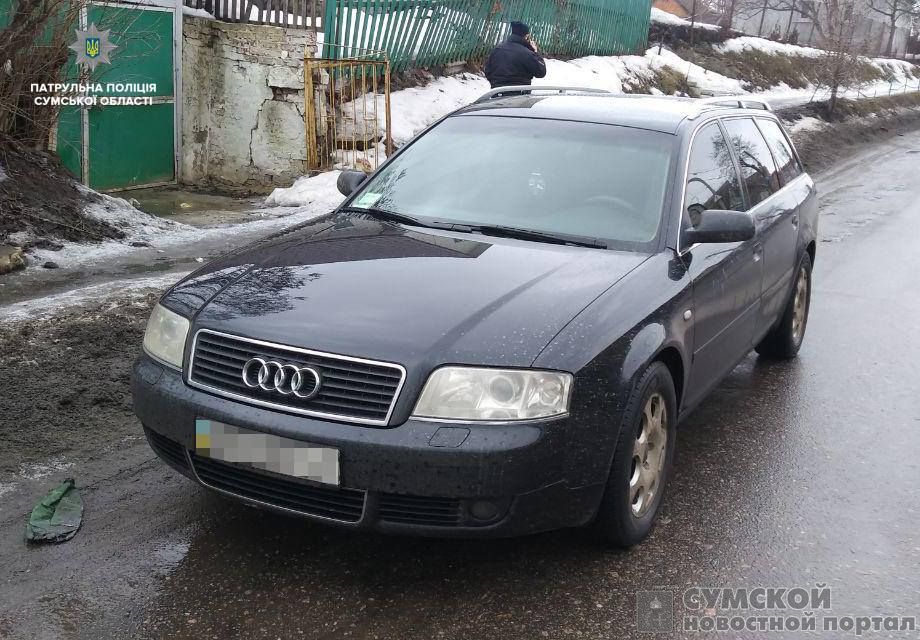 Сумские патрульные обнаружили «бракованный» автомобиль ауди-бракованный