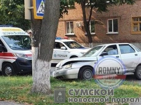 На Сумщине столкнулись Дєу Ланос и ВАЗ 21101, обошлось без пострадавших sumy-novosti-dtp-romny-lanos